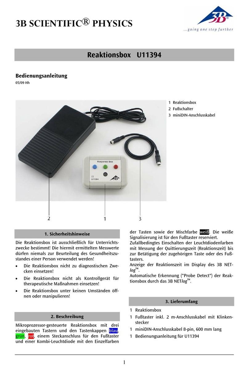 3B SCIENTIFIC PHYSICS U11394 instruction manual