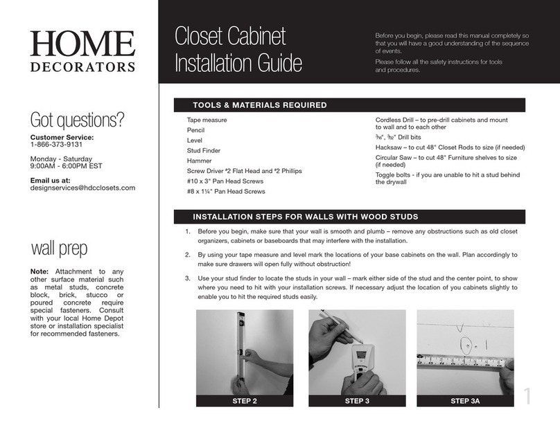 Home Decorators 24 in. Base Cabinet installation guide Home Decorators 24 in. Base Cabinet installation guide