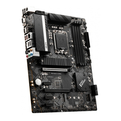 MSI PRO B660-A DDR4 User manual