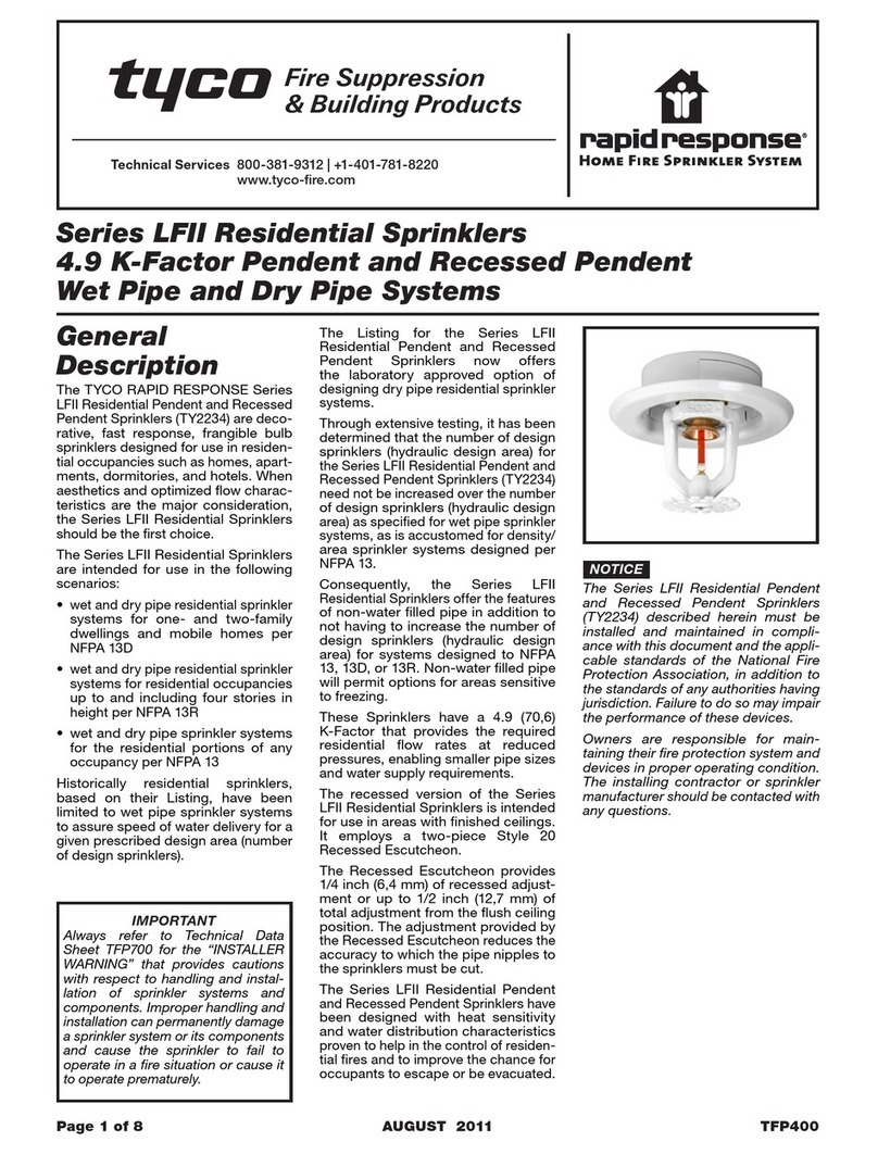 Tyco Rapidresponse LFII Series User manual Tyco Rapidresponse LFII Series User manual