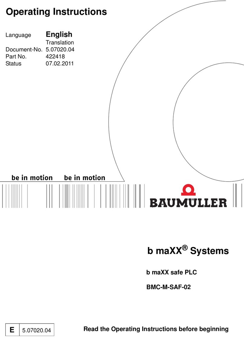 Baumuller b maXX BMC-M-SAF-02 operating instructions