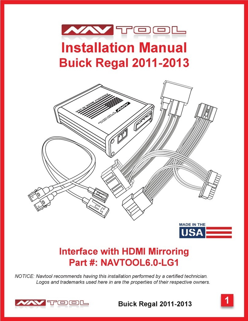 NAV TOOL NAVTOOL6.0-LG1 installation manual
