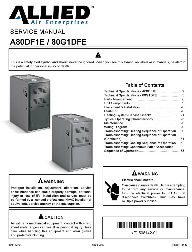 Allied A80DF1E Service manual