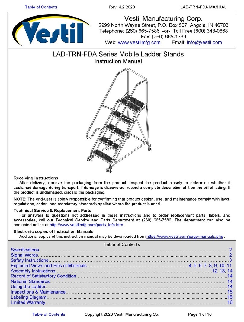 Vestil Tip-N-Roll LAD-TRN-FDA Series User manual