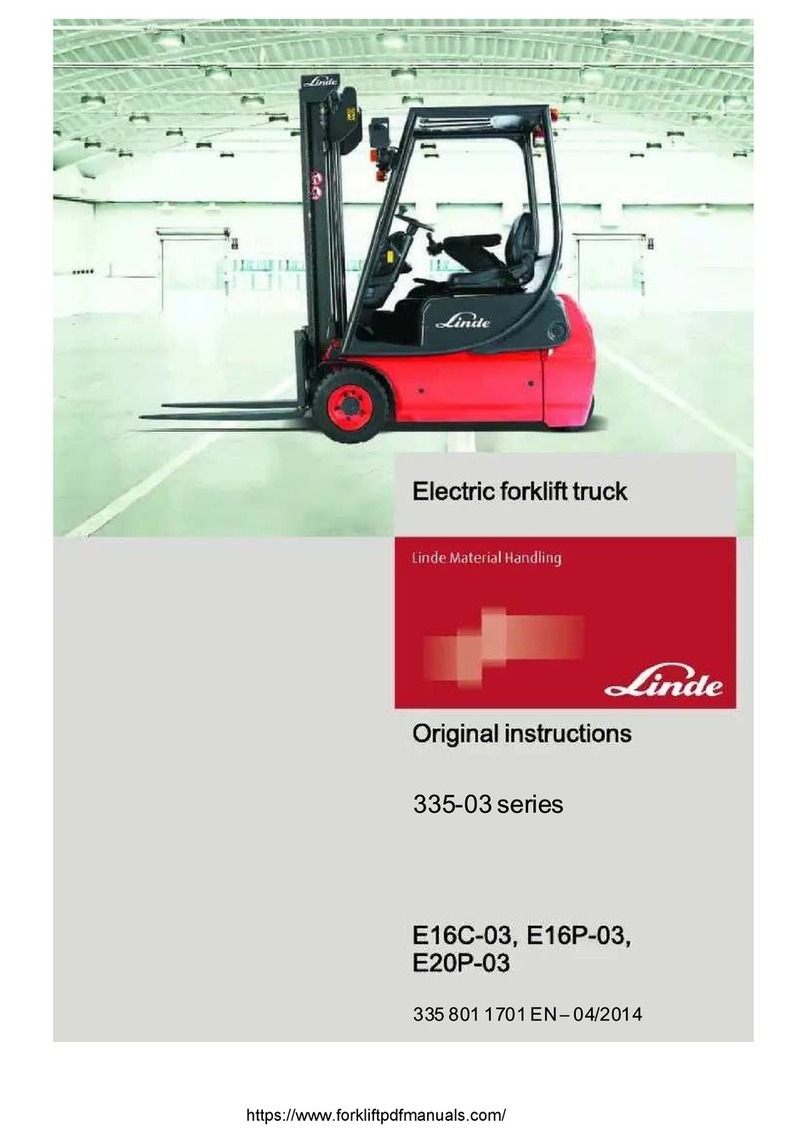 Linde 335-03 Series Original instructions Linde 335-03 Series Original instructions
