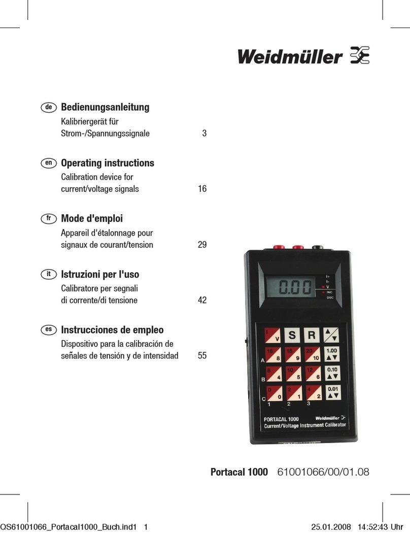 Weidmüller Portacal 1000 User manual