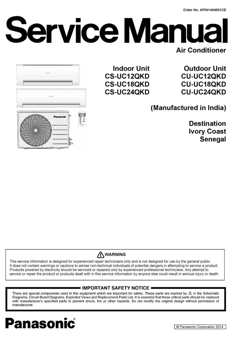 Panasonic CS-UC12QKD User manual