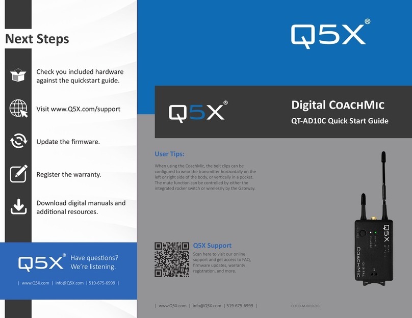 Q5X CoachMic QT-AD10C quick start guide
