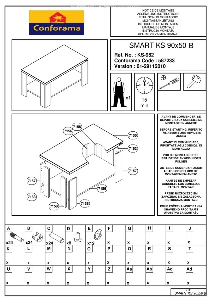 CONFORAMA SMART KS 90x50 B User manual
