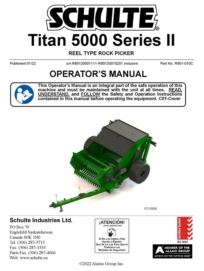 Schulte Titan 5000 II Series Operator's manual