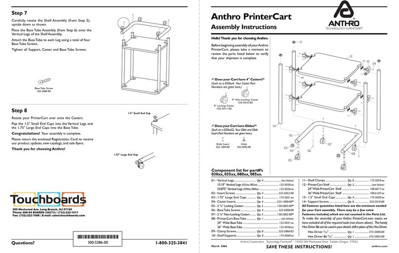 Anthro PrinterCart Assembly instructions