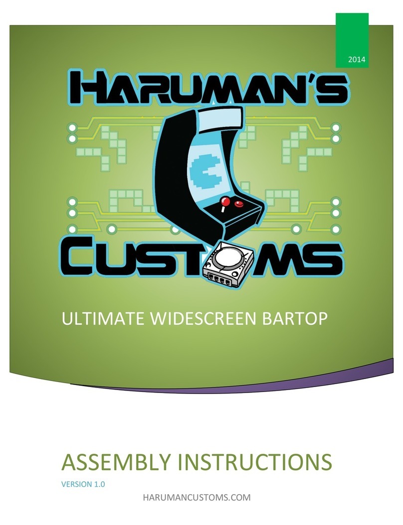 Haruman's Customs ULTIMATE WIDESCREEN BARTOP Assembly instructions