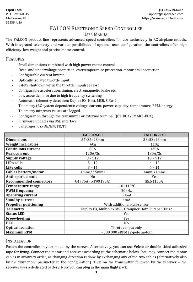 ESPRIT FALCON-80 User manual