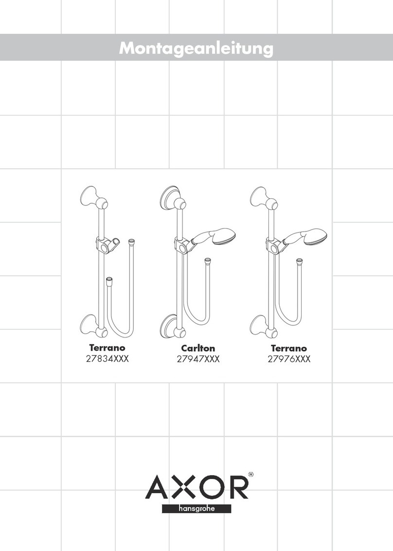 Hans Grohe AXOR Terrano 27834 Series User manual Hans Grohe AXOR Terrano 27834 Series User manual
