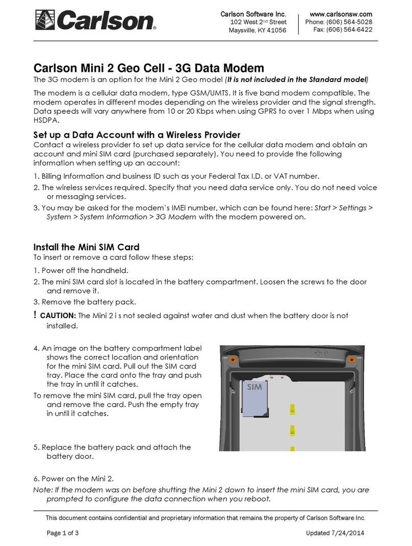 Carlson Mini 2 Geo manual