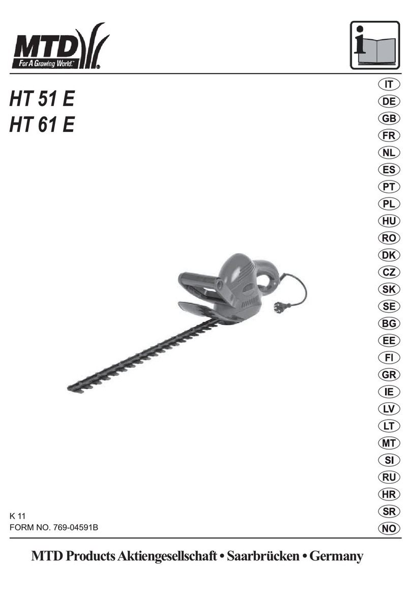 MTD HT 51 E manual