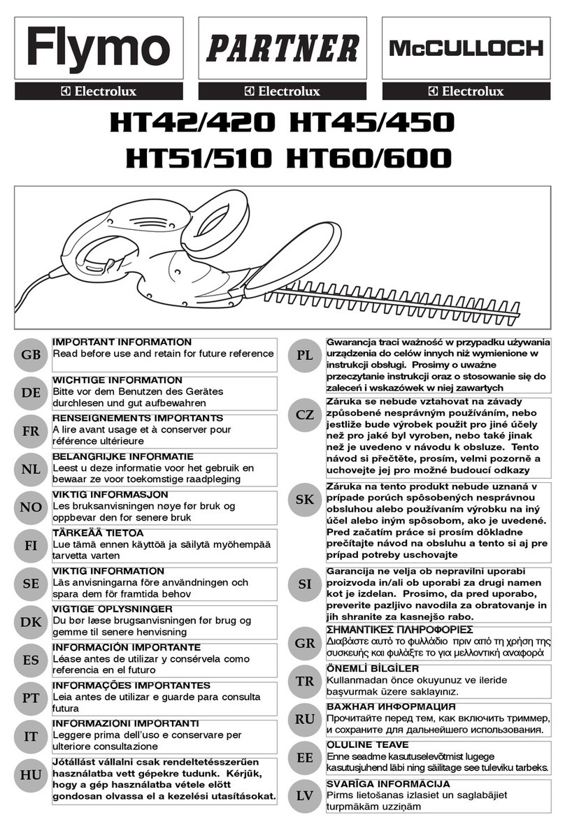 Flymo HT42/420 User manual