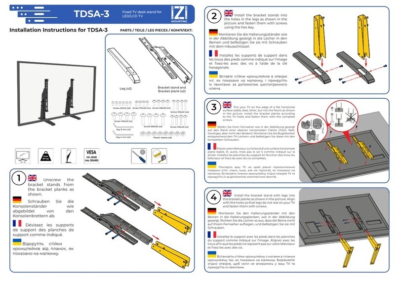 MN Mounting Solutions TDSA-3 User manual