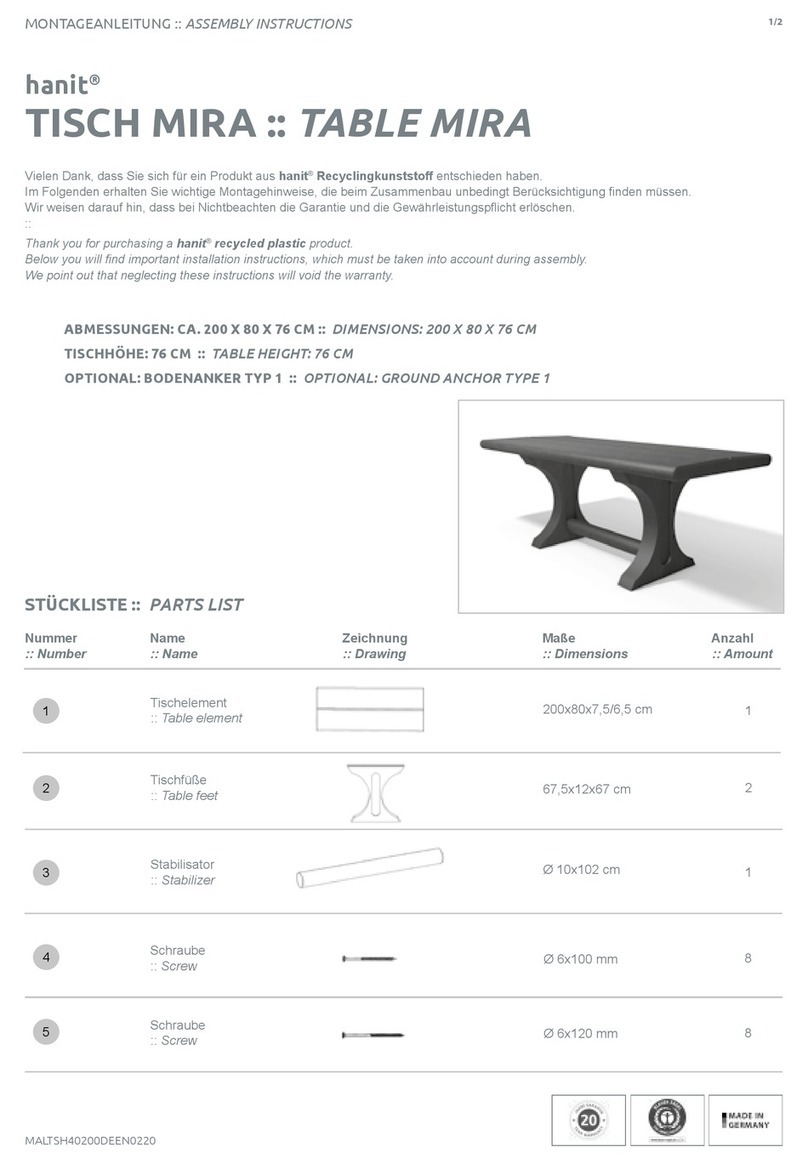 hanit MIRA Assembly instructions
