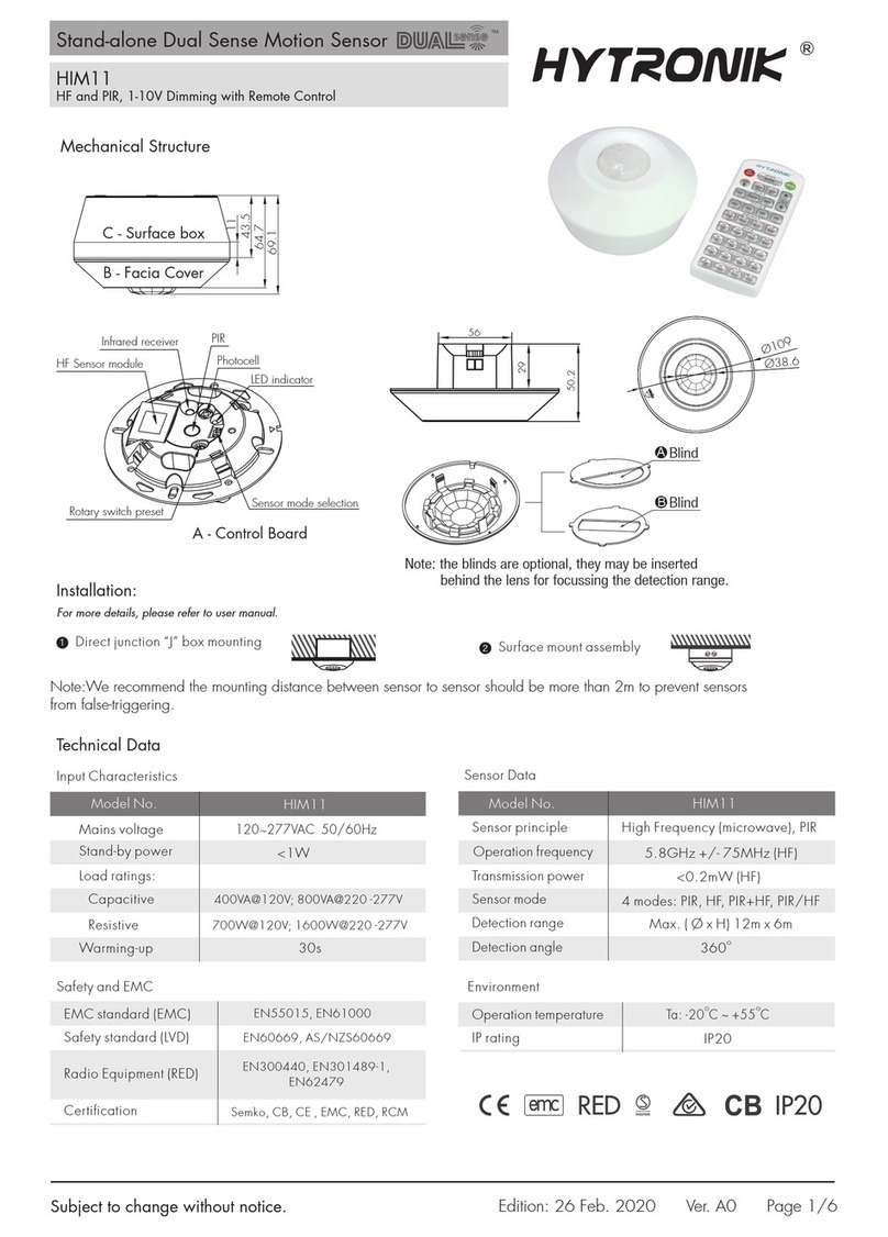 Hytronik Dual Sense HIM11 quick start guide