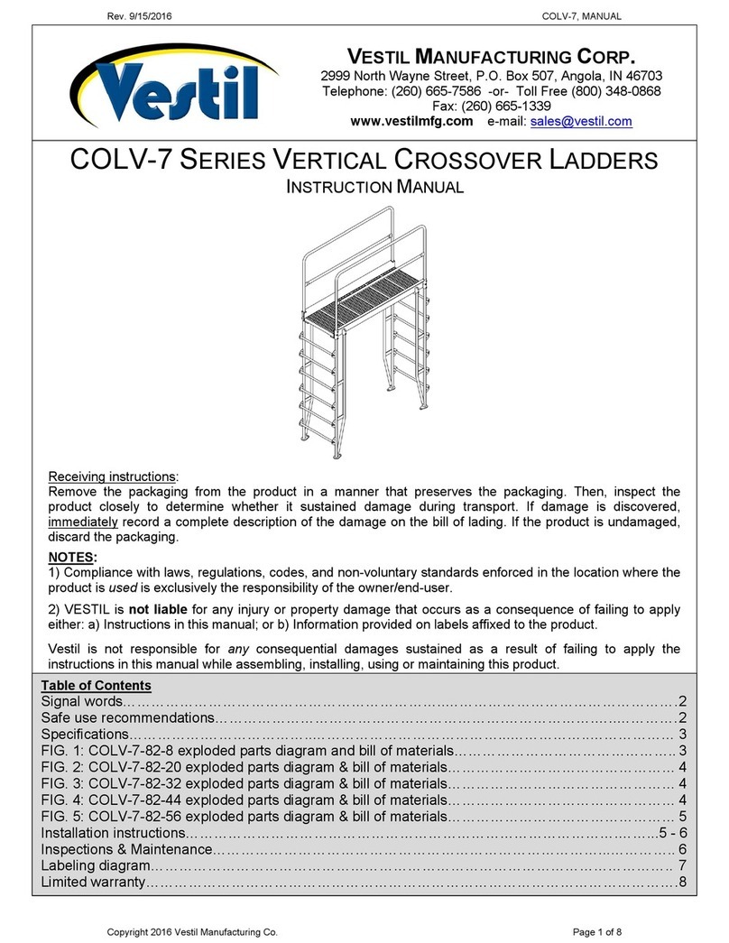 Vestil COLV-7 Series instruction manual