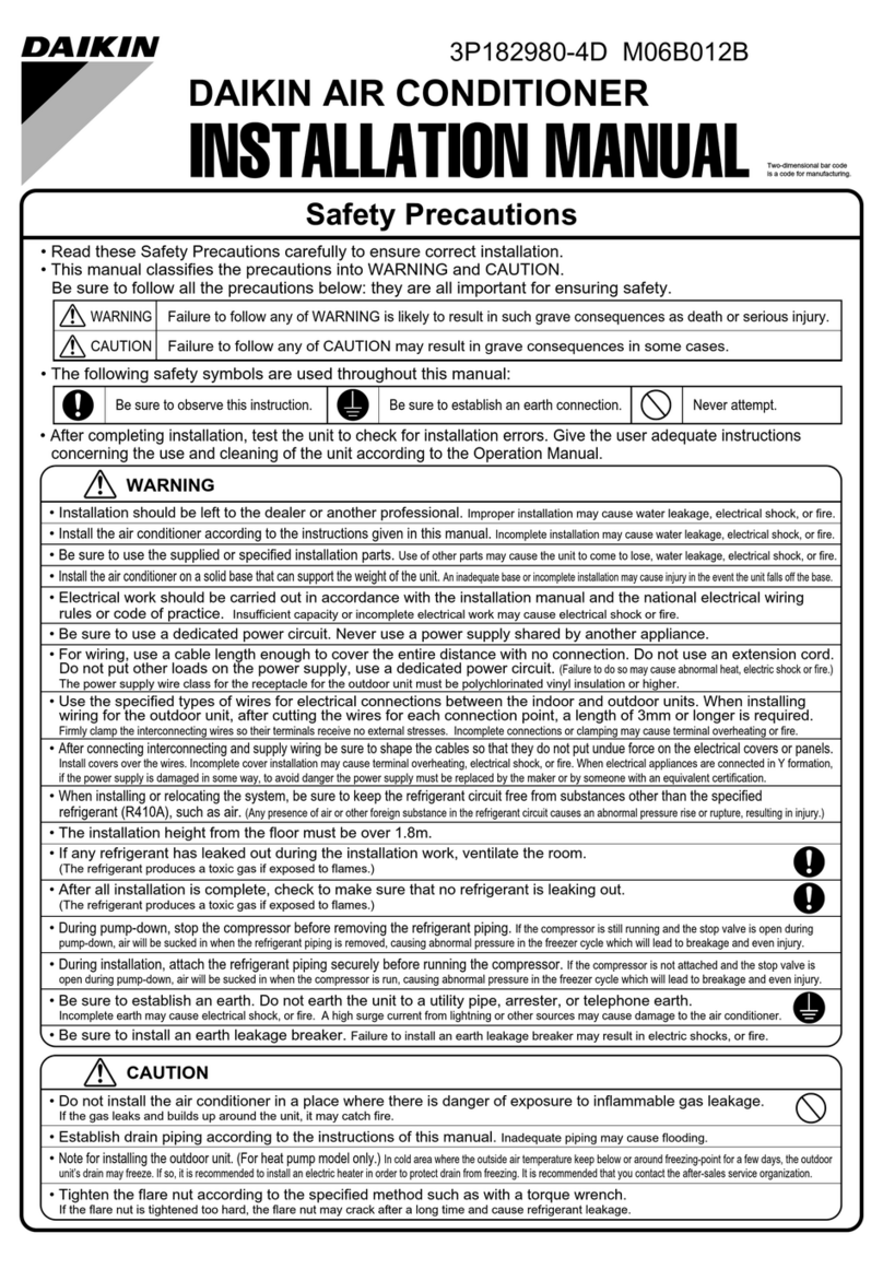 Daikin FTXS80FVMA User manual
