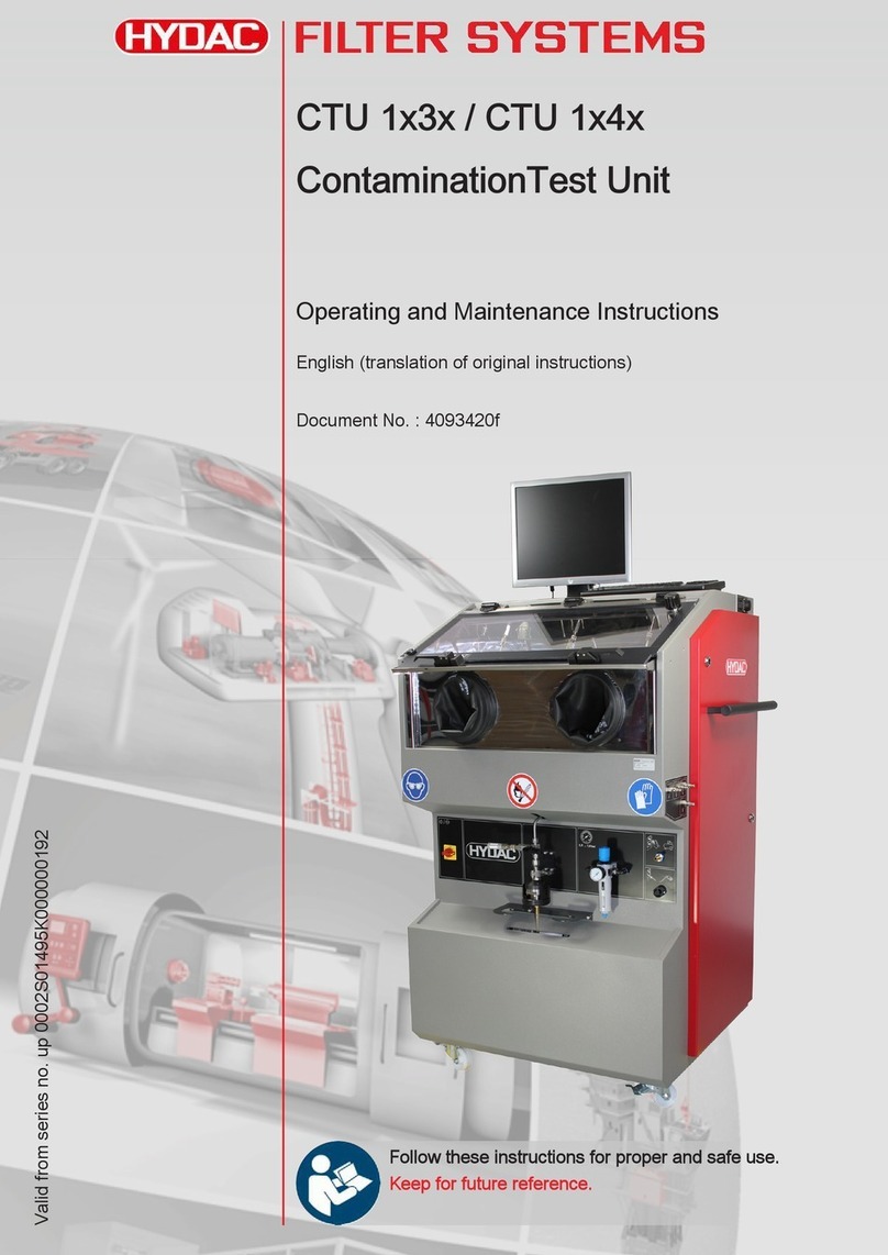 Hydac CTU 1 3 Series Operating and maintenance instructions