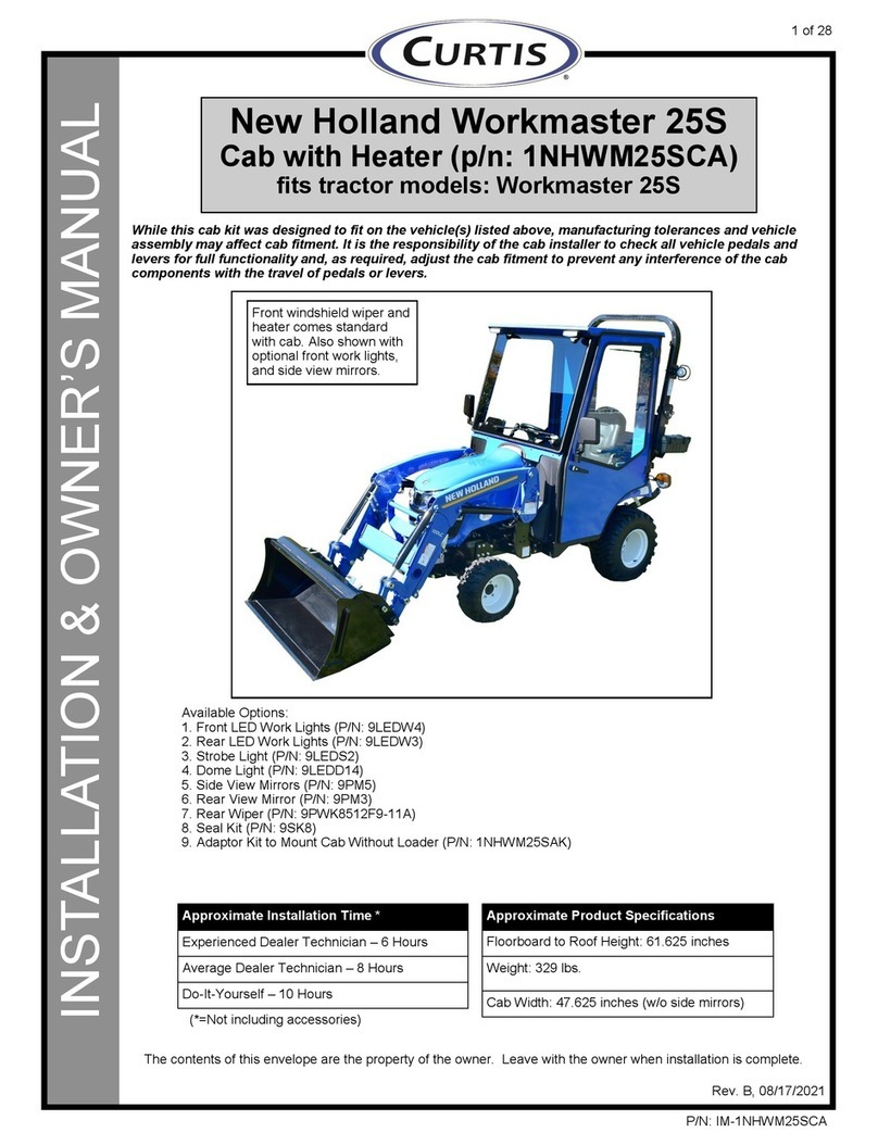 Curtis New Holland Workmaster 25S Installation & owner's manual