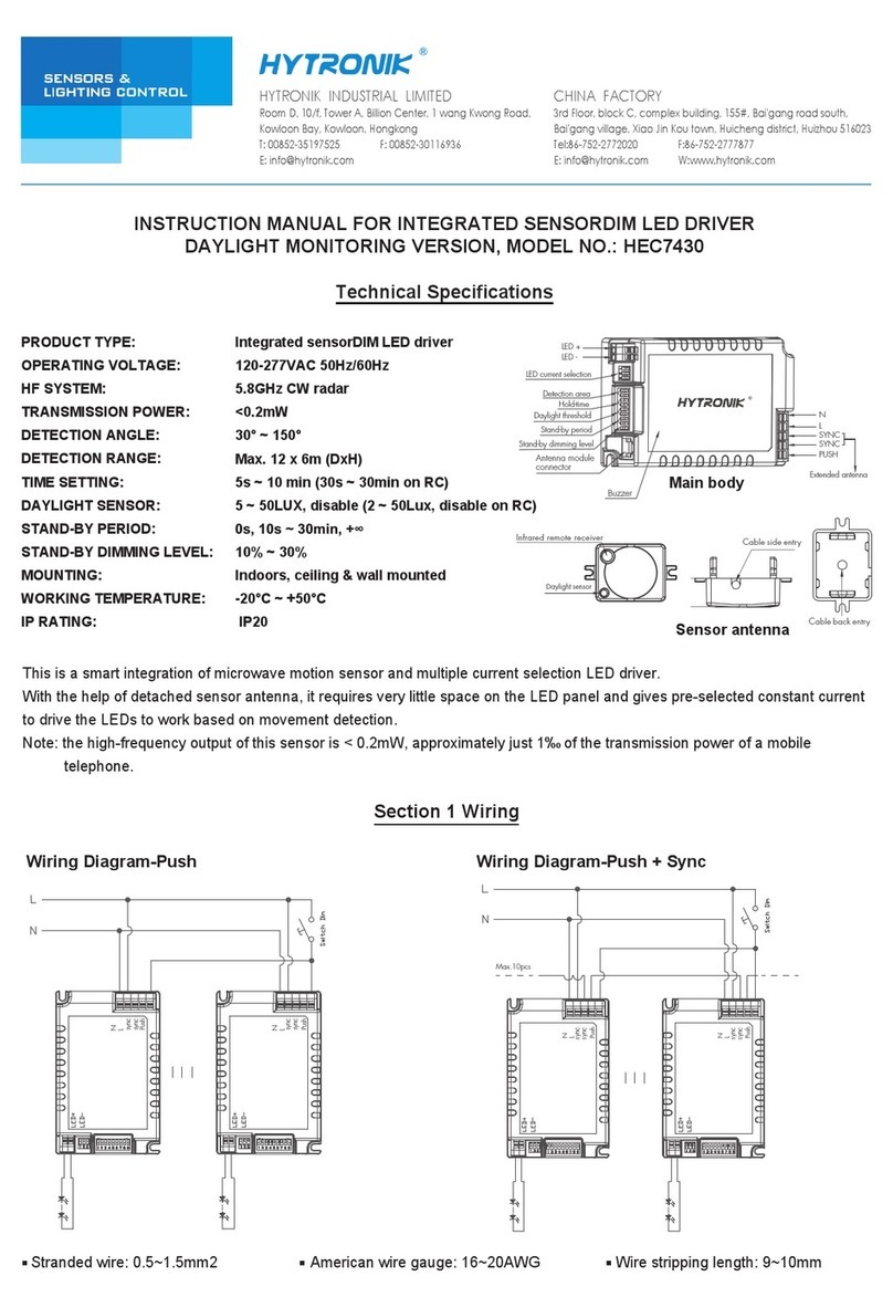 Hytronik HEC7430 User manual