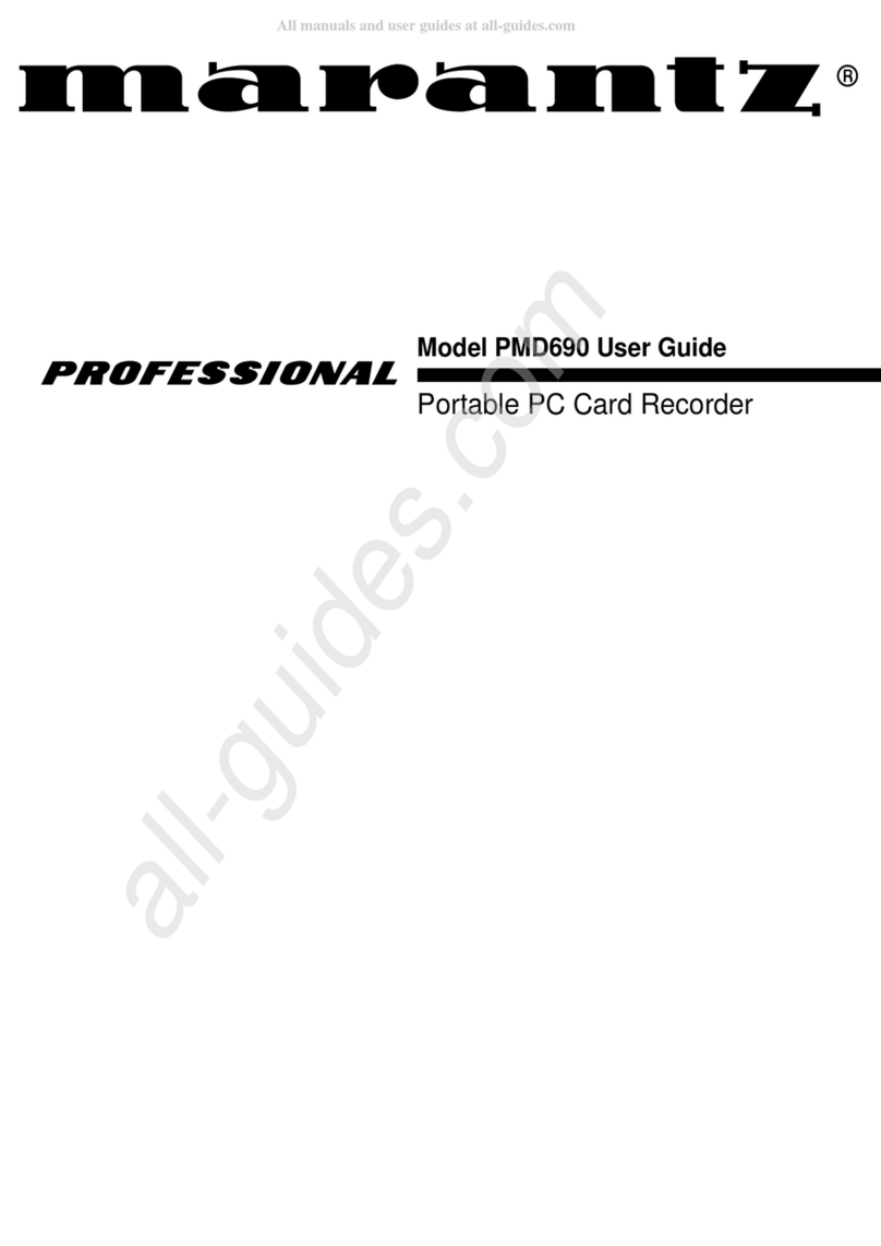 Marantz professional PMD690 user guide