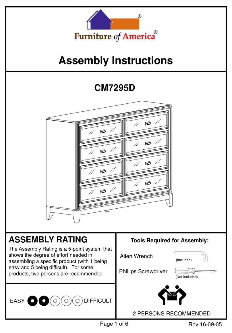 Furniture of America Golva CM7295D Assembly instructions Furniture of America Golva CM7295D Assembly instructions