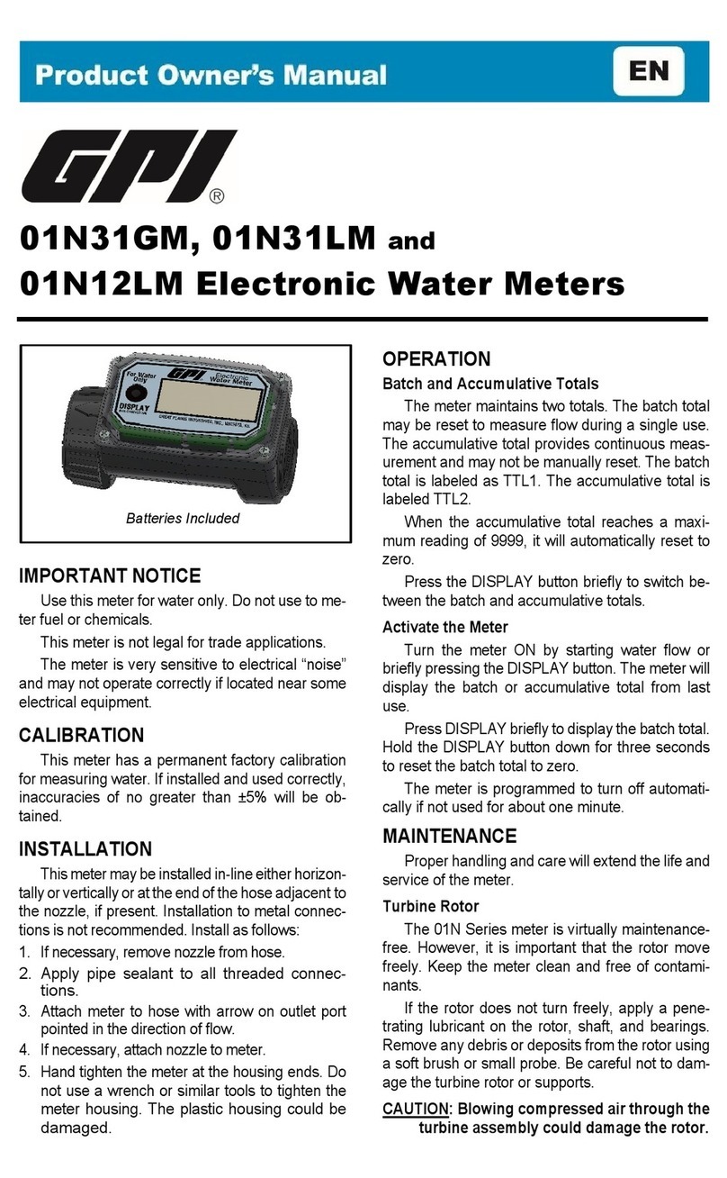 GPI 01N31GM User manual
