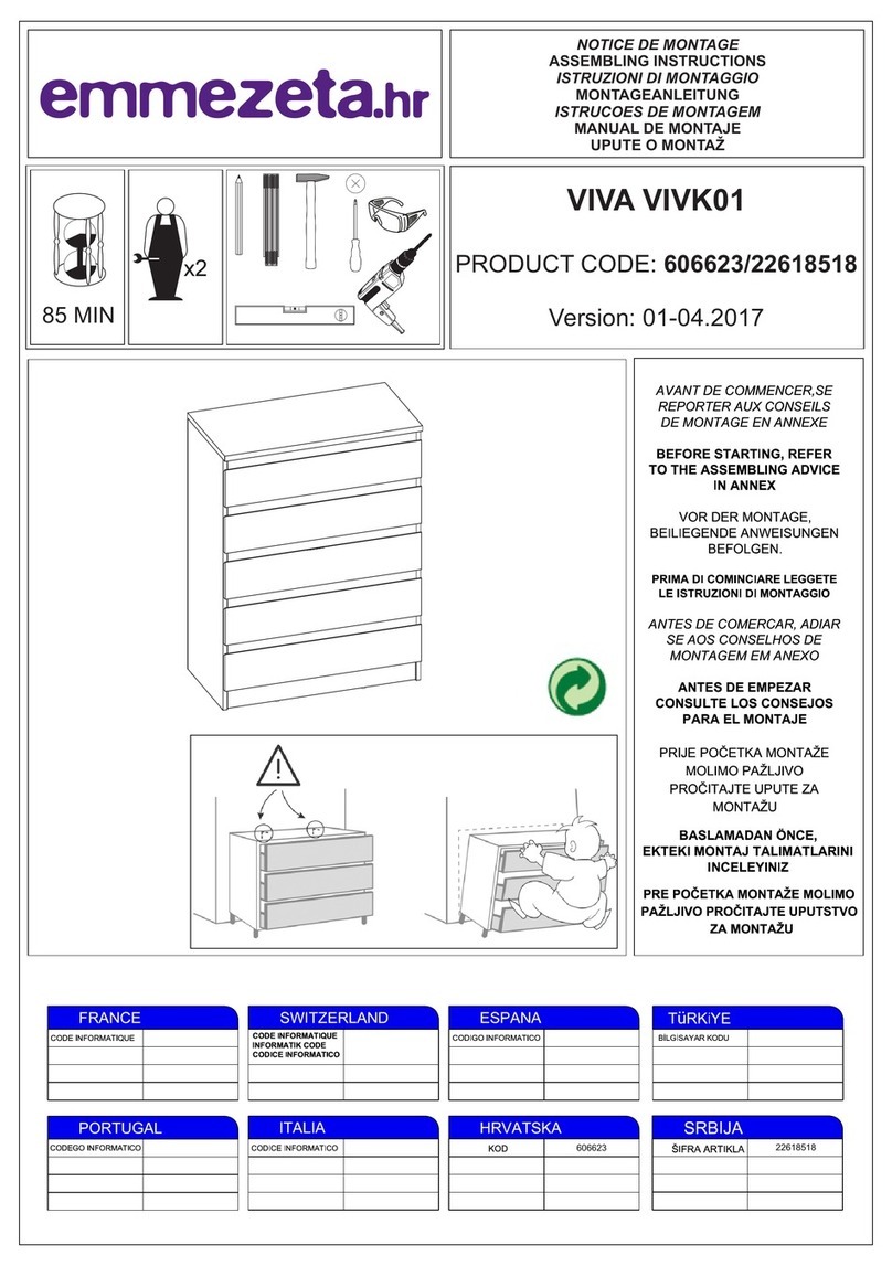 Emmezeta VIVA VIVK01 Assembling instructions