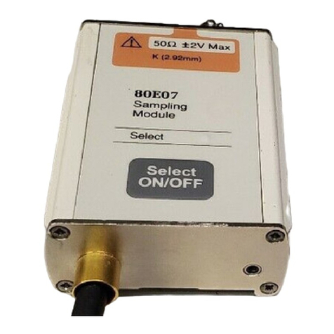 Tektronix 80E07 user manual Tektronix 80E07 user manual