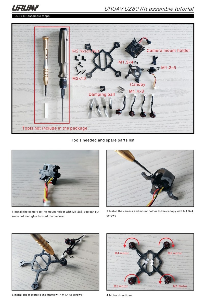 URUAV UZ80 Assembly instructions URUAV UZ80 Assembly instructions