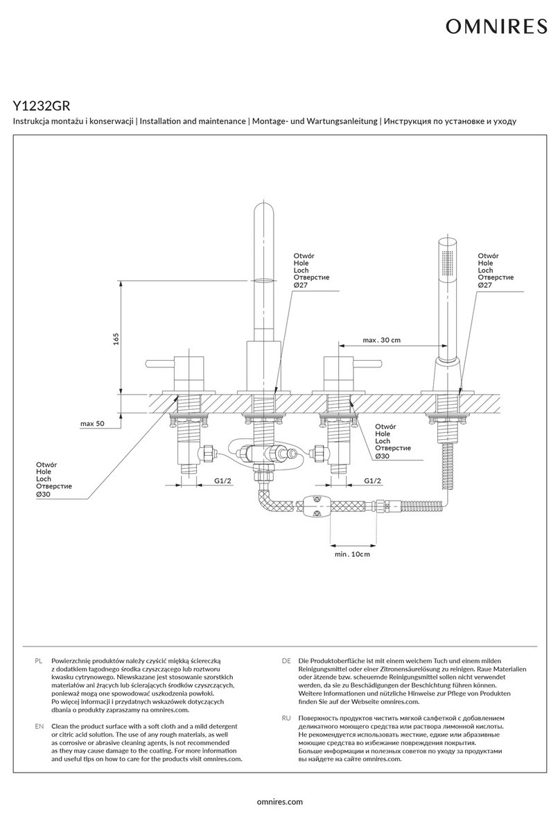 Omnires Y1232GR Instruction Manual