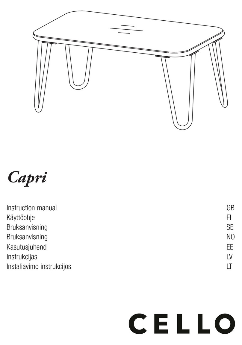 Cello Capri User manual