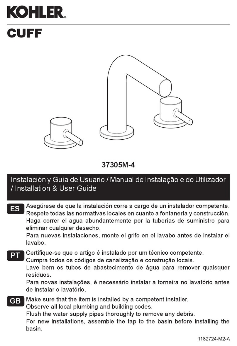Kohler CUFF 37305M-4 Operation manual Kohler CUFF 37305M-4 Operation manual