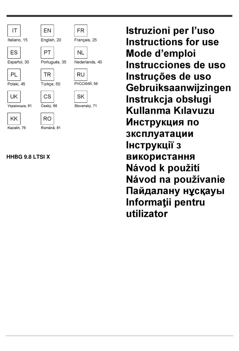 Whirlpool HHBG 9.8 LTSI X Instructions for use Whirlpool HHBG 9.8 LTSI X Instructions for use