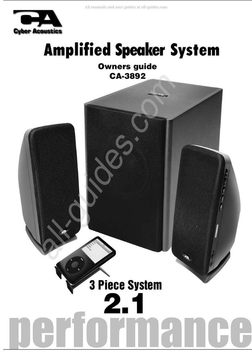 Cyber Acoustics CA-3892 User manual