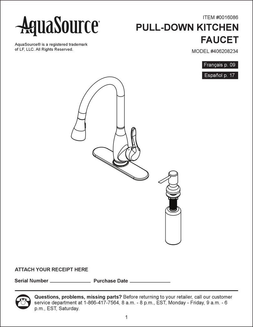 LF AquaSource 406208234 quick start guide