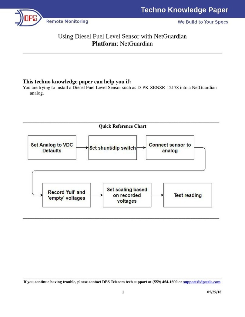 DPS D-PK-SENSR-12178 quick start guide