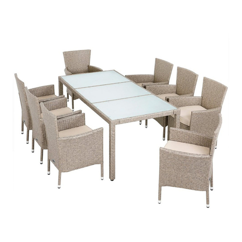 CASARIA Verona Premium Deluxe 8+1 994651 Assembly instructions