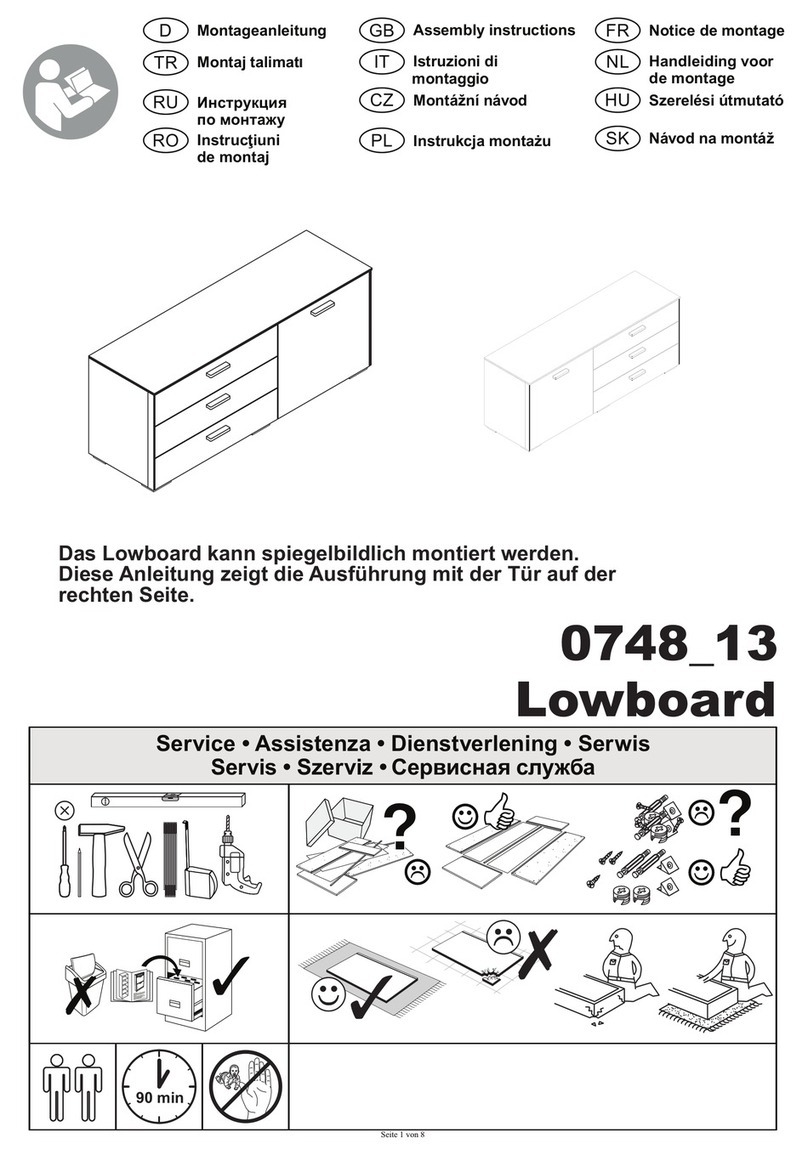 Mäusbacher ARIZONA 0748-13 Assembly instructions
