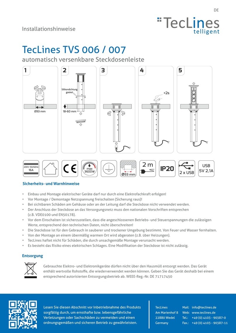 TecLines TVS 006 installation instructions
