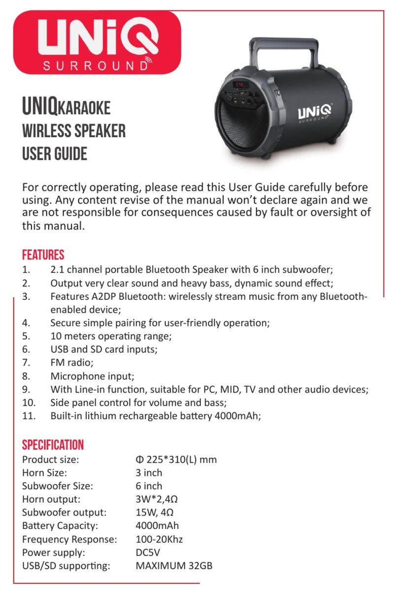 Uniq Surround UNIQkaraoke User manual