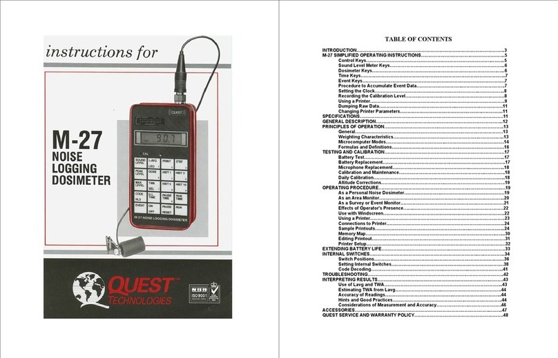 Quest Technologies M-27 instruction manual Quest Technologies M-27 instruction manual