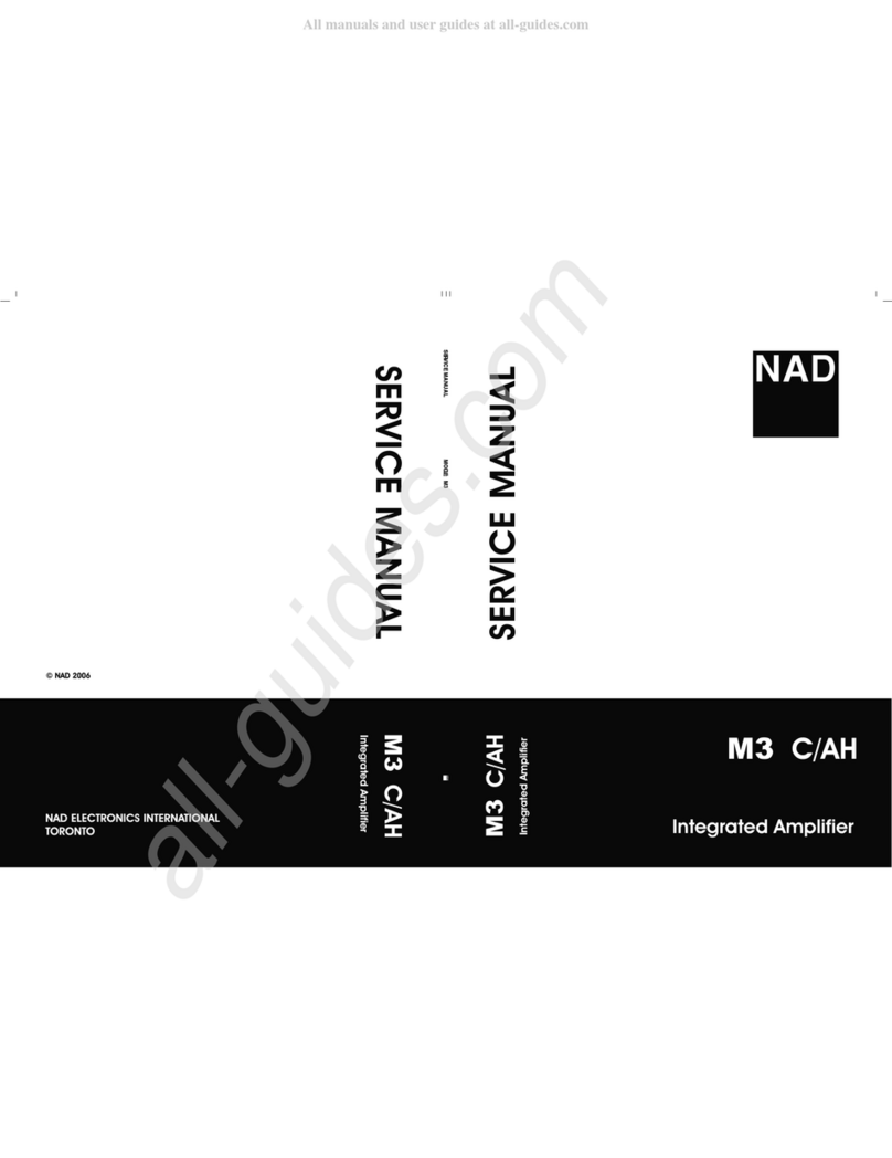 NAD M3 C/AH User manual
