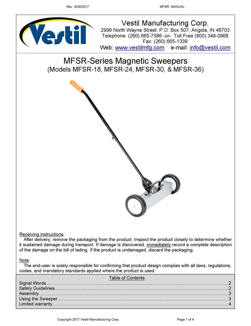 Vestil MFSR Series manual