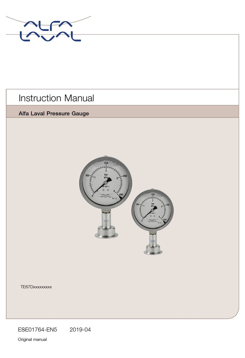 Alfalaval TE67D Series instruction manual Alfalaval TE67D Series instruction manual